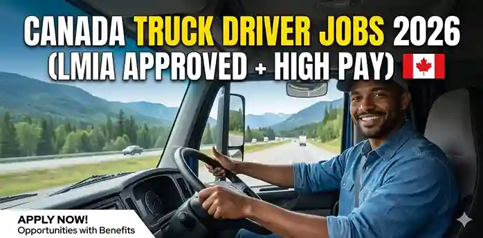 Canada Truck Driver Jobs 2026 (LMIA Approved + High Pay)